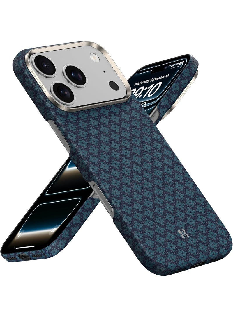 بينكس جراب Benks Armorgrid المميز لهاتف iPhone 17 Pro Max، متوافق مع زر التحكم بالكاميرا، ومتوافق مع MagSafe، جراب حماية عسكري مصنوع من ألياف كيفلر من دوبونت - Image 2